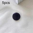 5pcs Solid Color Drop Glue Airbag Bracket Mobile Phone Ring Buckle(Black) - 1