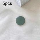 5pcs Solid Color Drop Glue Airbag Bracket Mobile Phone Ring Buckle(Dark Night Green) - 1