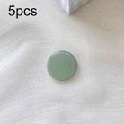 5pcs Solid Color Drop Glue Airbag Bracket Mobile Phone Ring Buckle(Light Green) - 1