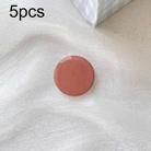 5pcs Solid Color Drop Glue Airbag Bracket Mobile Phone Ring Buckle(Orange) - 1