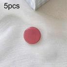 5pcs Solid Color Drop Glue Airbag Bracket Mobile Phone Ring Buckle(Coral Color) - 1