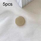 5pcs Solid Color Drop Glue Airbag Bracket Mobile Phone Ring Buckle(Tea Color) - 1