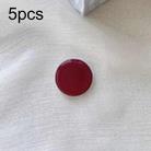 5pcs Solid Color Drop Glue Airbag Bracket Mobile Phone Ring Buckle(Red) - 1