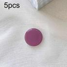 5pcs Solid Color Drop Glue Airbag Bracket Mobile Phone Ring Buckle(Mountain Tea Purple) - 1