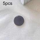 5pcs Solid Color Drop Glue Airbag Bracket Mobile Phone Ring Buckle(Charcoal Black) - 1