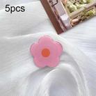 5pcs Sunflower Drip Glue Airbag Mobile Phone Holder(Pink Flower) - 1