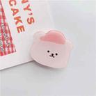 Cartoon Shape Airbag Ring Holder Epoxy Lazy Desktop Telescopic Phone Rack(Pink Hat Bear) - 1