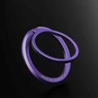 Zinc Alloy Magnetic Ring Buckle Phone Holder Desktop Portable Ring Buckle Folding Bracket(Purple) - 1