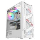 EVESKY Acrylic Side Transparent ATX Computer Case With 6 Fans Position And USB 3.0 Interface, Color: White - 1