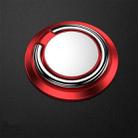 5pcs Car Magnetic Metal Ring Buckle Mobile Phone Holder(Red) - 1