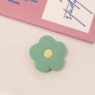 Silicone Mobile Phone Airbag Bracket Desktop Support Back Paste Phone Ring Buckle Bracket(Little Green Flower) - 1