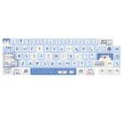 66 Keys 5-sided Heat Rise PBT Personalized Keycaps(Blue) - 1