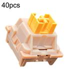 40pcs Customized Hot Swap Mechanical Keyboard 3Pin Shaft(Peach Linear Mute Shaft) - 1