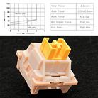 40pcs Customized Hot Swap Mechanical Keyboard 3Pin Shaft(Peach Linear Mute Shaft) - 2