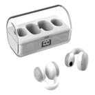 Ear Clip Type Sound Conduction Concept Bluetooth Earphone With Digital Display Charging Compartment(White) - 1