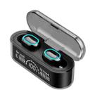 Binaural With Digital Display Charging Compartment Mini In-Ear Invisible Bluetooth Earphone(Black) - 1