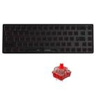 Dual-mode Bluetooth/Wireless Customized Hot Swap Mechanical Keyboard Kit + Red Shaft, Color: Black - 1