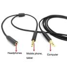 3.5mm Voice Party Live Recording Audio Cable Mobile Game Projection Computer Chat Link Cable(Red Black) - 4