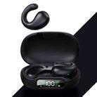 Clip-on Wireless Bluetooth Earphone With Digital Charging Compartment(Black) - 1