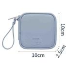 BUBM Headset Bag Portable Mini -Headset Data Cable U Disk PU Headphone Storage Package(Lake Green) - 3