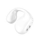 Single Ear Bone Conduction Bluetooth Earphone In-Ear Wearable Running Sports Mini(White) - 1