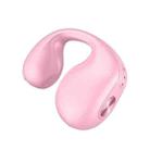 Single Ear Bone Conduction Bluetooth Earphone In-Ear Wearable Running Sports Mini(Pink) - 1