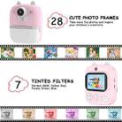 1200W Pixel  2.4 Inch Display Children Print Instant Camera Standard Pink - 4