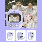 1200W Pixel  2.4 Inch Display Children Print Instant Camera Standard Purple - 5