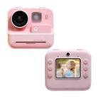 Children Instant Print Camera 4800W Pixel 2-Inch Screen Dual Lens Photography Camera(Without Memory Card Pink) - 1