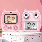 1080P Instant Print Camera 2.8-inch IPS Screen Front and Rear Dual Lens Kids Camera, Spec: Pink  - 2