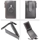 For Airtag Tracker Case Carbon Fiber Credit Card Holder Wallet(Grey) - 2