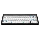 Hot Swap Shaft Wired RGB Back Light Customized Mechanical Keyboard Kit(Black Transparent) - 1