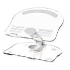 KF-Z11 Acrylic Tablet PC Mobile Phone Bracket Desktop Rotating Foldable Lazy Non-slip Phone Support Frame(White) - 1