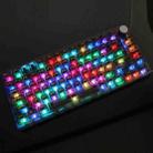 130 Keys MDA Height Mechanical Keyboard Transparent Keycap(Black Transparent) - 1