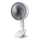 Desktop Portable USB Charging Clip Fan Multifunctional Rotatable Handheld Fan(Gray) - 1