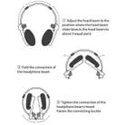 WhatPlus Retro Computer Gaming Wireless Bluetooth Headset Sponge Earmuffs(Gray) - 4