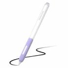 For Apple Pencil 2 Non-Slip Anti-Fall Translucent Segmented Pen Case(Lavender Purple) - 1