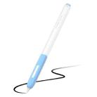 For Apple Pencil 2 Non-Slip Anti-Fall Translucent Segmented Pen Case(Sky Blue) - 1