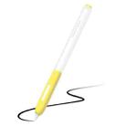 For Apple Pencil 2 Non-Slip Anti-Fall Translucent Segmented Pen Case(Lemon Yellow) - 1