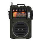 HanRongda HRD-700 Full Band Bluetooth MP3 Play Radio Station Memory Mechanical Tuning Radio(Green) - 1