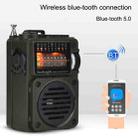 HanRongda HRD-700 Full Band Bluetooth MP3 Play Radio Station Memory Mechanical Tuning Radio(Green) - 3