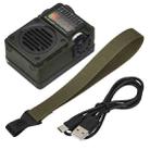 HanRongda HRD-700 Full Band Bluetooth MP3 Play Radio Station Memory Mechanical Tuning Radio(Green) - 5