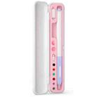 For Apple Pencil 1/2 Capacitance Pen Adapter Accessory Storage Box(Sakura Pink) - 1