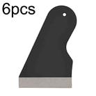 6pcs 6x10cm Handle Phone Film Scratch Card Film General Tools Hydrogel Film Debubble Scraper(Black) - 1