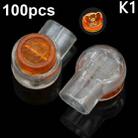 K1 100pcs Network Cable Telephone Line Connector Moisture-Proof Waterproof Wiring Terminals - 1