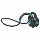 In-ear Waterproof Bone Conduction Earphone Magnetic Charging Swimming Sports Bluetooth Earphone(Blue) - 1