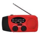 HanRongda HRD-902 Disaster Prevention and Emergency Solar Charging Lighting Mobile Portable Radio(Red) - 1