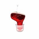 AN127 Invisible In-Ear Hearing Aid Sound Amplifier For The Elderly And Hearing Impaired(Red Right Ear) - 1