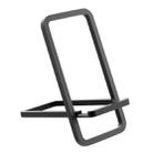 Simple Desktop Mobile Phone Bracket Aluminum Folding Portable Lazy Bracket(Black) - 1
