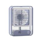 Small Electric Fan Humidification Spray with Ambient Night Light(Blue) - 1